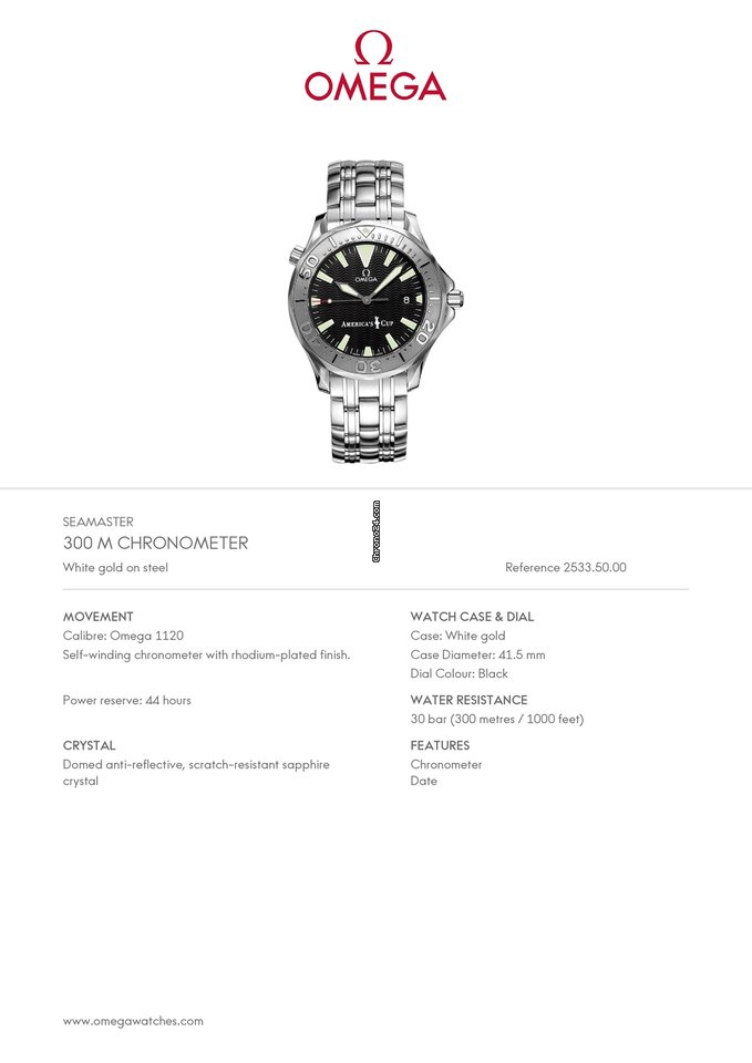 Omega Seamaster Mens watch Unisex Automatic Steel 2533.50 6