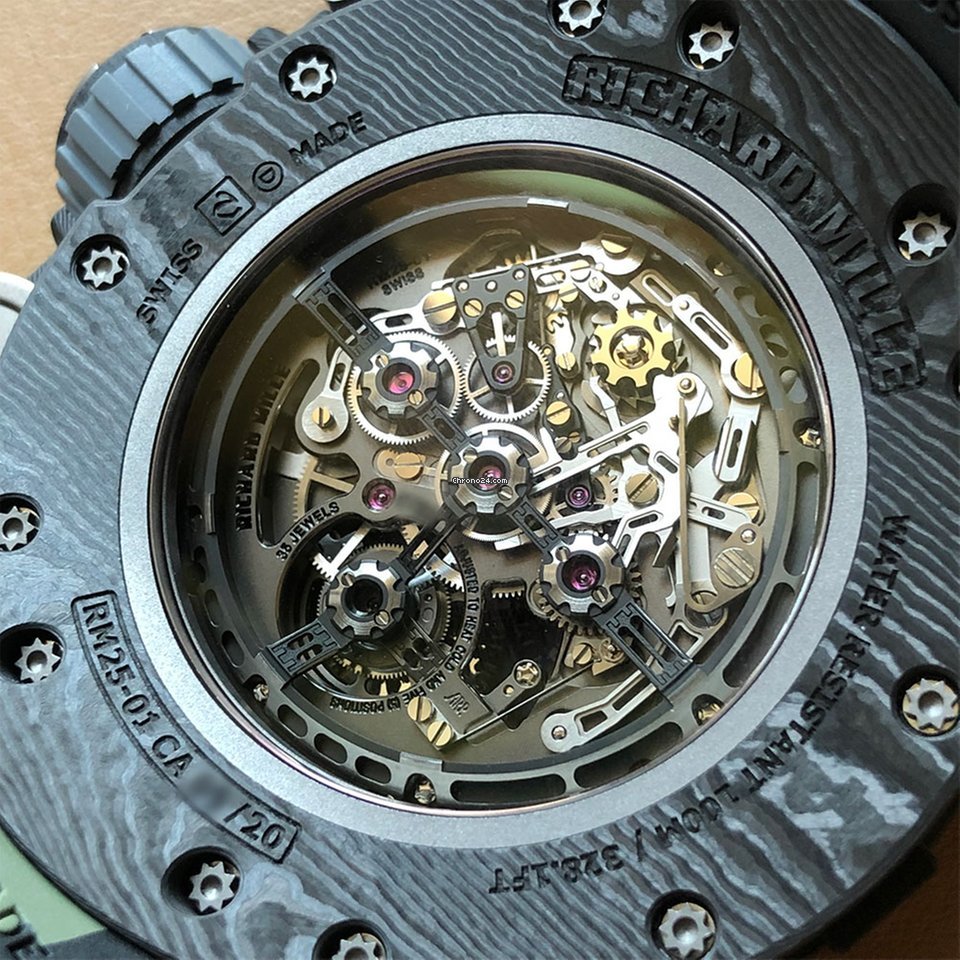 Richard Mille Mens watch Unisex Manual winding Titanium RM 25-01 6