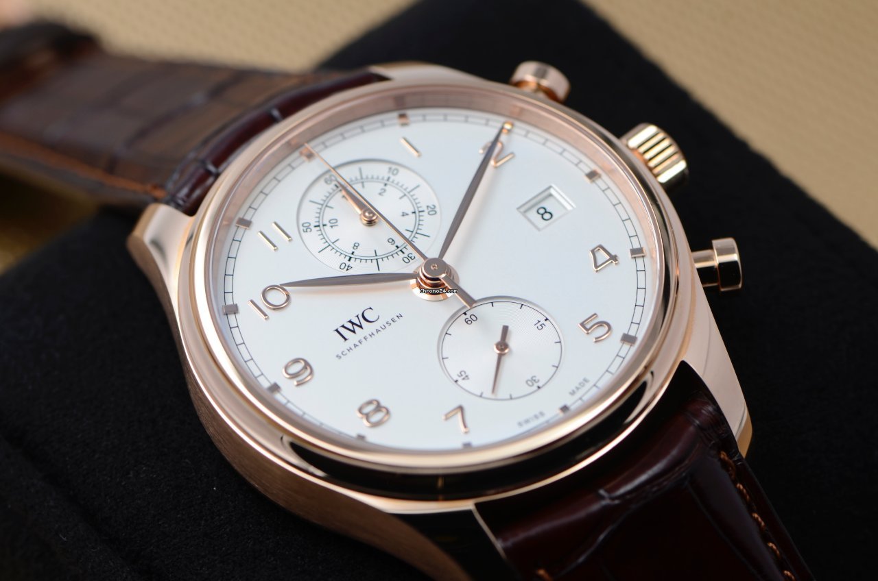IWC Portuguese Chronograph Mens watch Unisex Automatic Rose gold IW390301 6