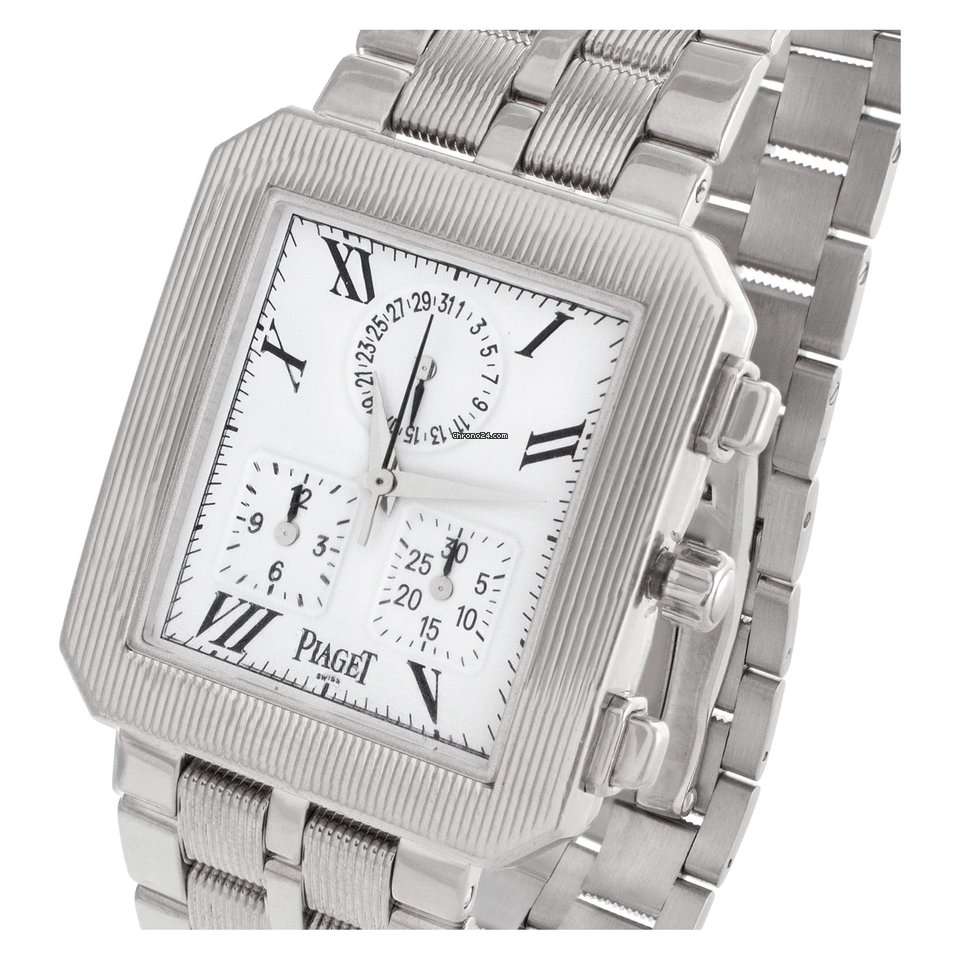 Piaget Mens watch Unisex Quartz White gold 14254 M601D 6