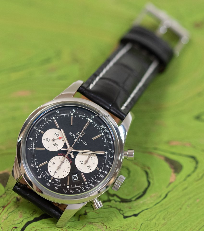 Breitling Transocean Chronograph Mens watch Unisex Automatic Steel AB015212 BF26 6