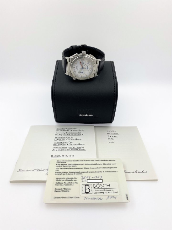 IWC Ingenieur Mens watch Unisex Quartz Steel 3815 6