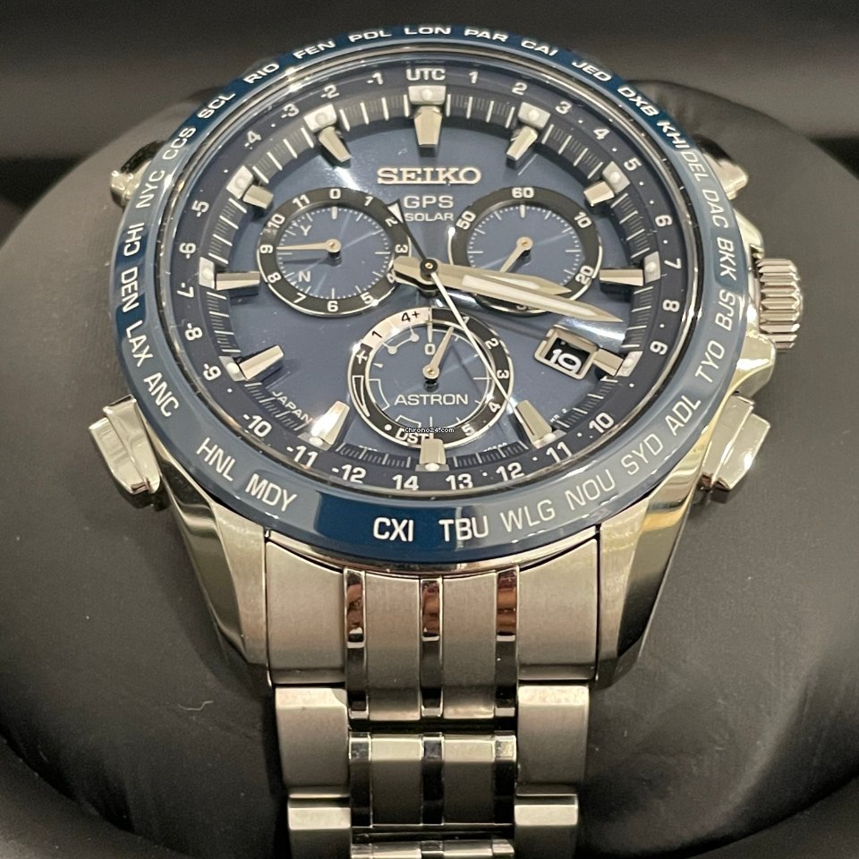 Seiko Astron GPS Solar Chronograph Mens watch Unisex Titanium SSE005J1 6