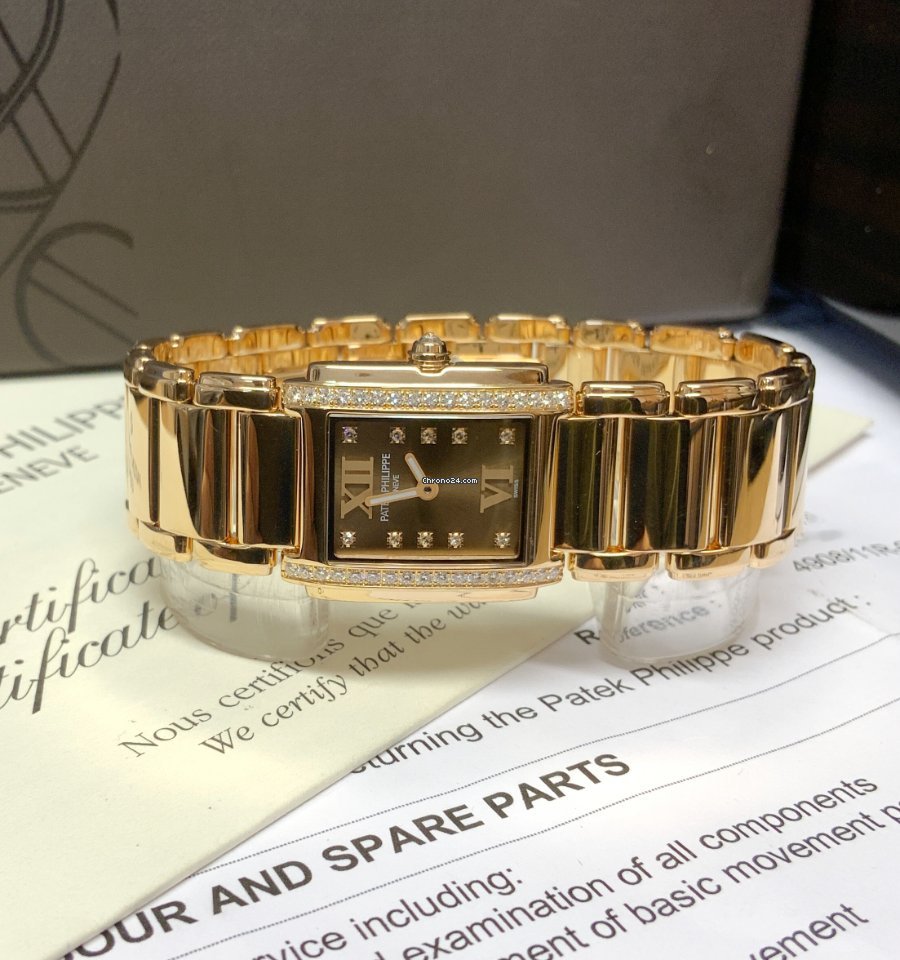 Patek Philippe Twenty~4 Womens watch Quartz Rose gold 4908 11R-010 6