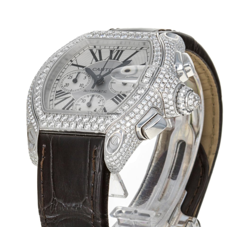 Cartier Roadster Mens watch Unisex Automatic White gold Cartier 2826 6