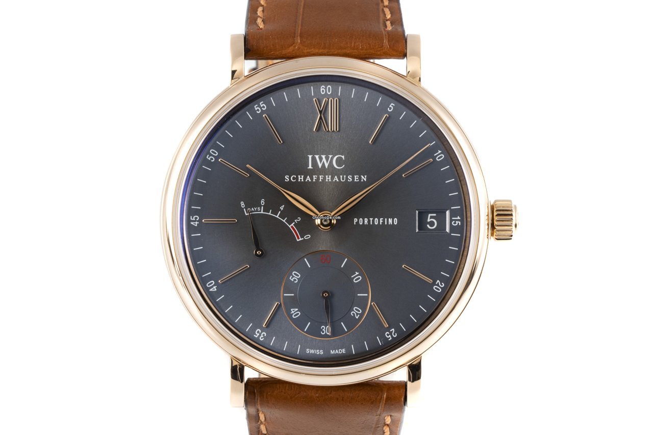 IWC Portofino Hand-Wound Mens watch Unisex Manual winding Red gold 5101 6
