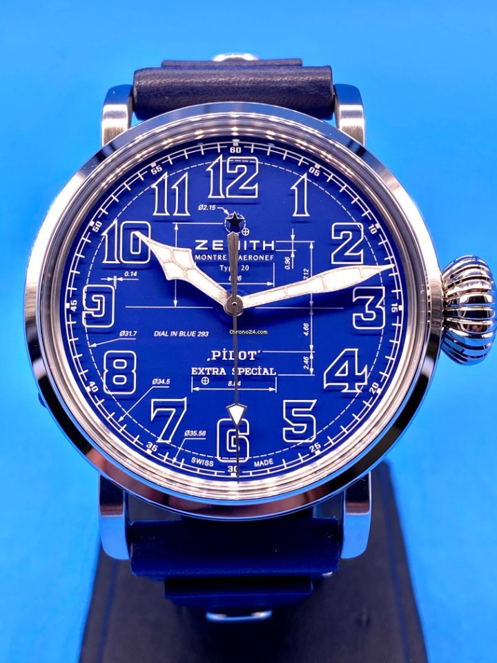 Zenith Pilot Mens watch Unisex Automatic Steel 03.2435.679 51.I012 6