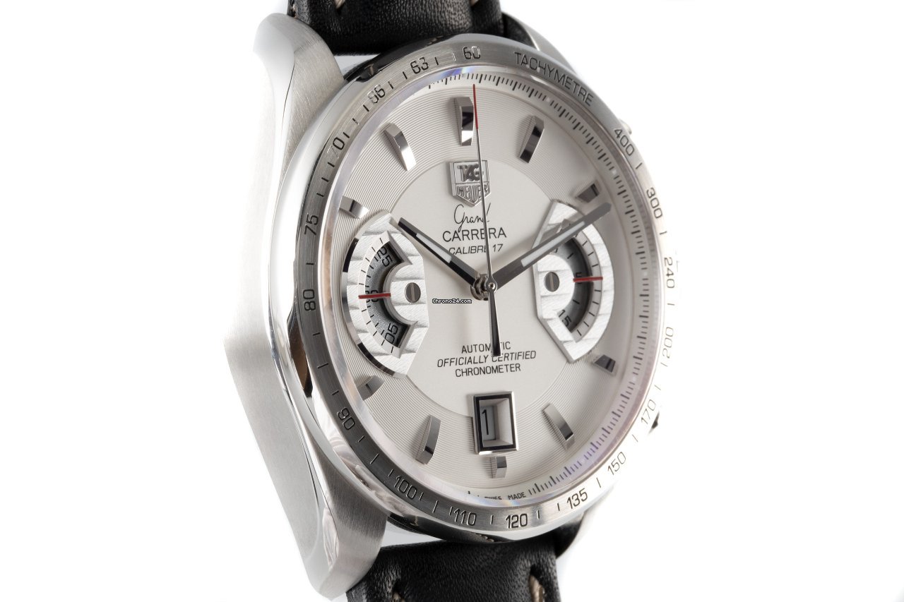 TAG Heuer Grand Carrera Mens watch Unisex Automatic Steel CAV511B 6