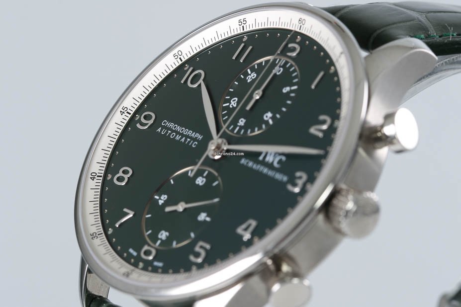IWC Portuguese Chronograph Mens watch Unisex Automatic Steel IW3714-30 6