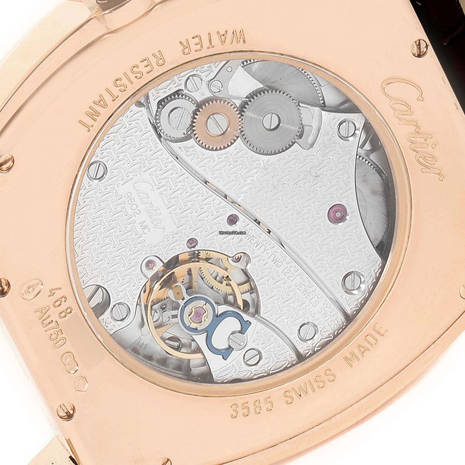 Cartier Tortue Mens watch Unisex Manual winding Rose gold W1556234 6
