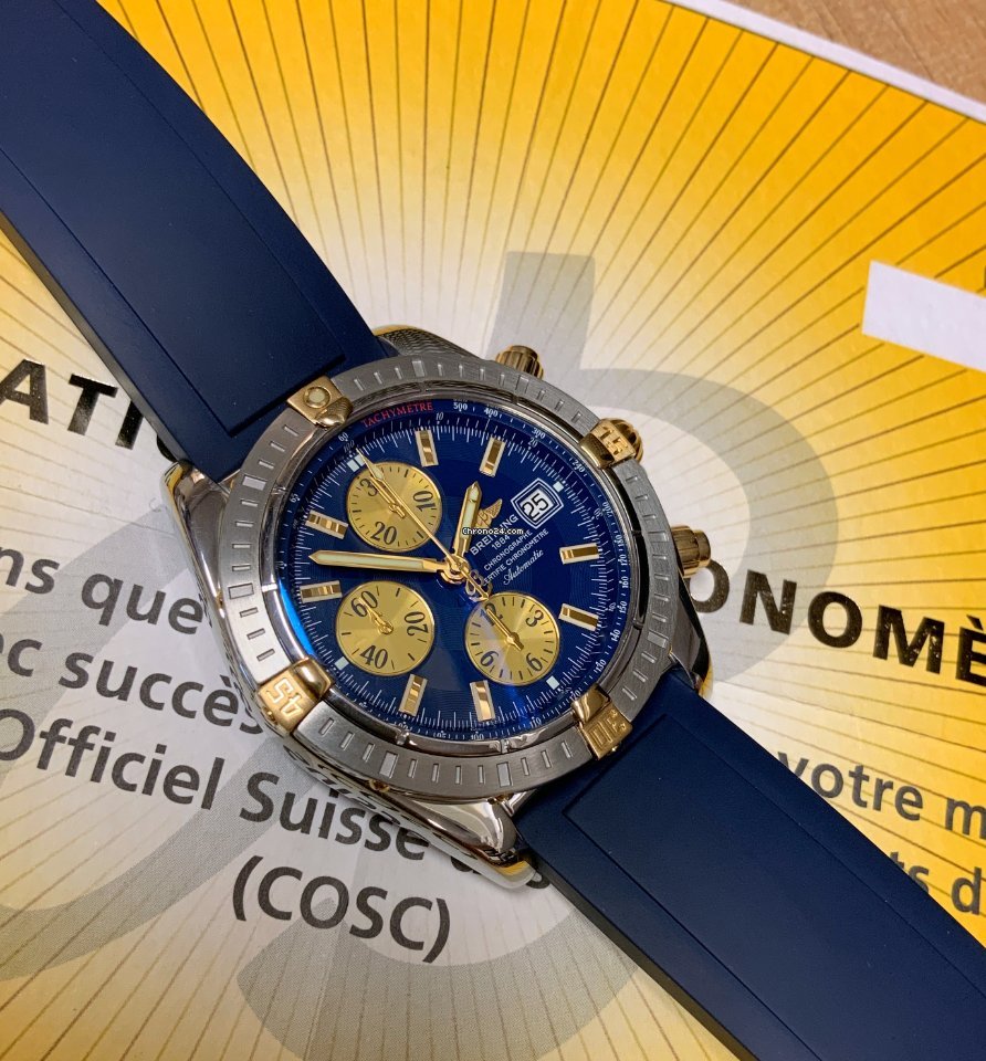 Breitling Chronomat Evolution Mens watch Unisex Automatic Gold Steel B13356 6