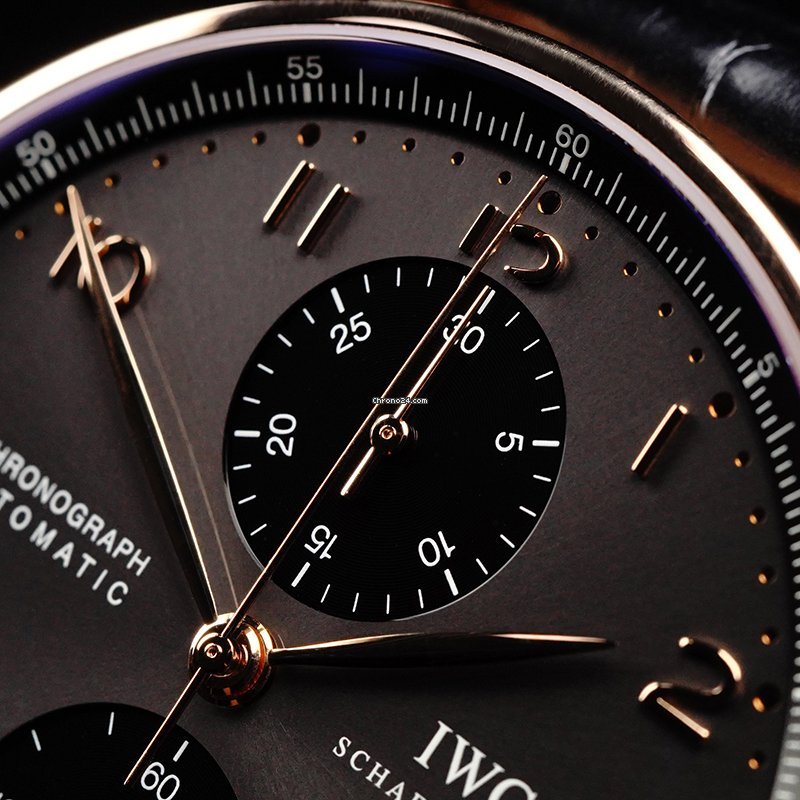 IWC Portuguese Chronograph Mens watch Unisex Rose gold IW3714-82 6