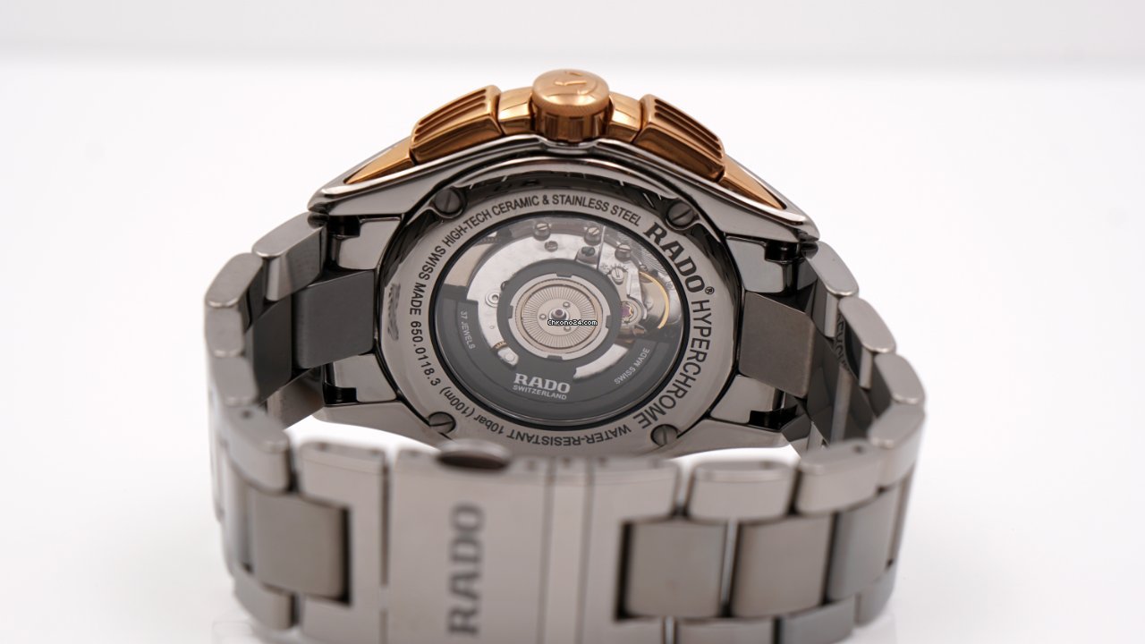 Rado HyperChrome Chronograph Mens watch Unisex Automatic Ceramic R32118102 6
