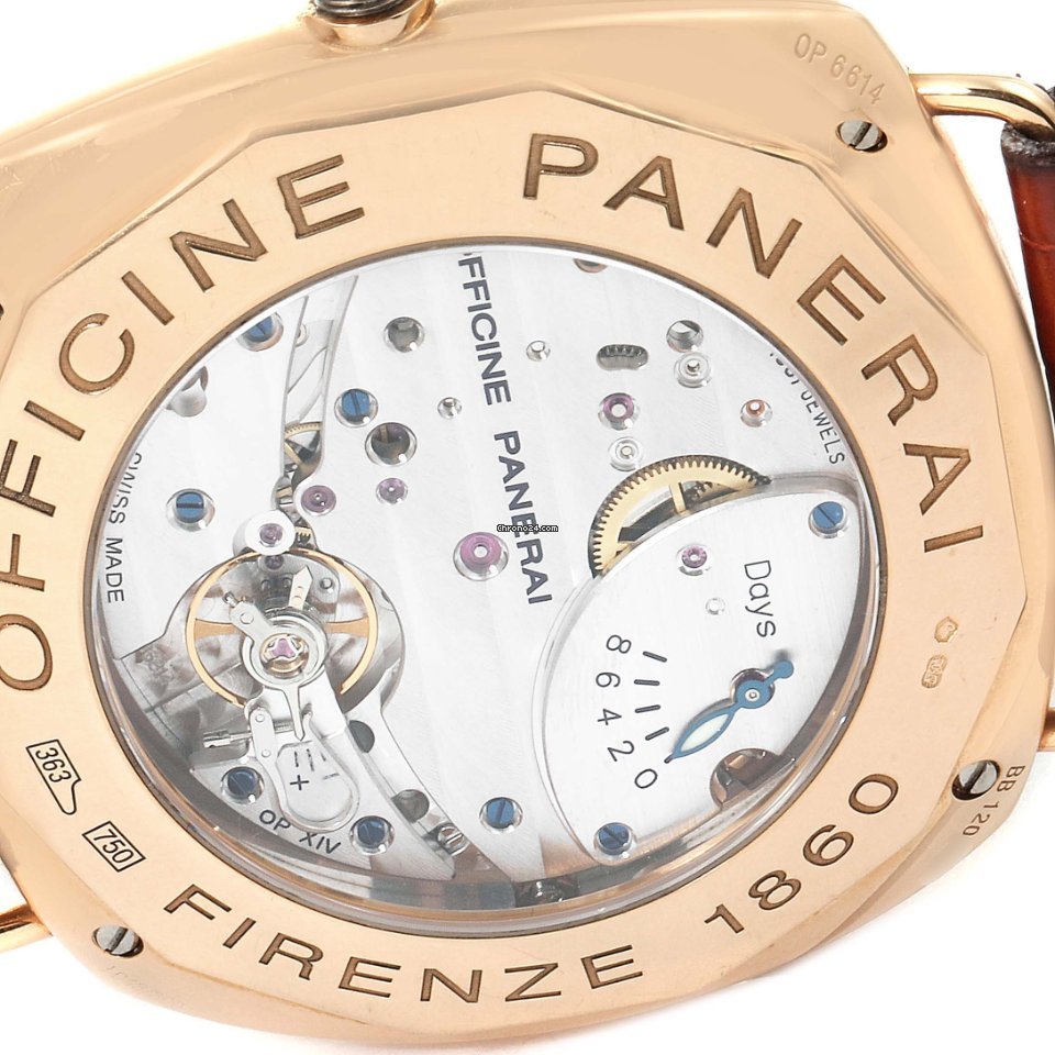 Panerai Radiomir 8 Days Mens watch Unisex Manual winding Rose gold PAM00197 6