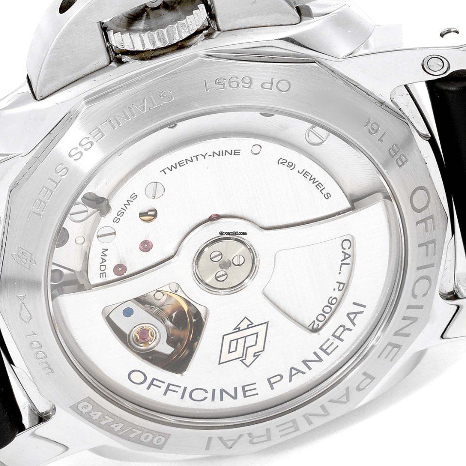 Panerai Luminor 1950 3 Days GMT Power Reserve Automatic Mens watch Unisex Automatic Steel PAM00537 6