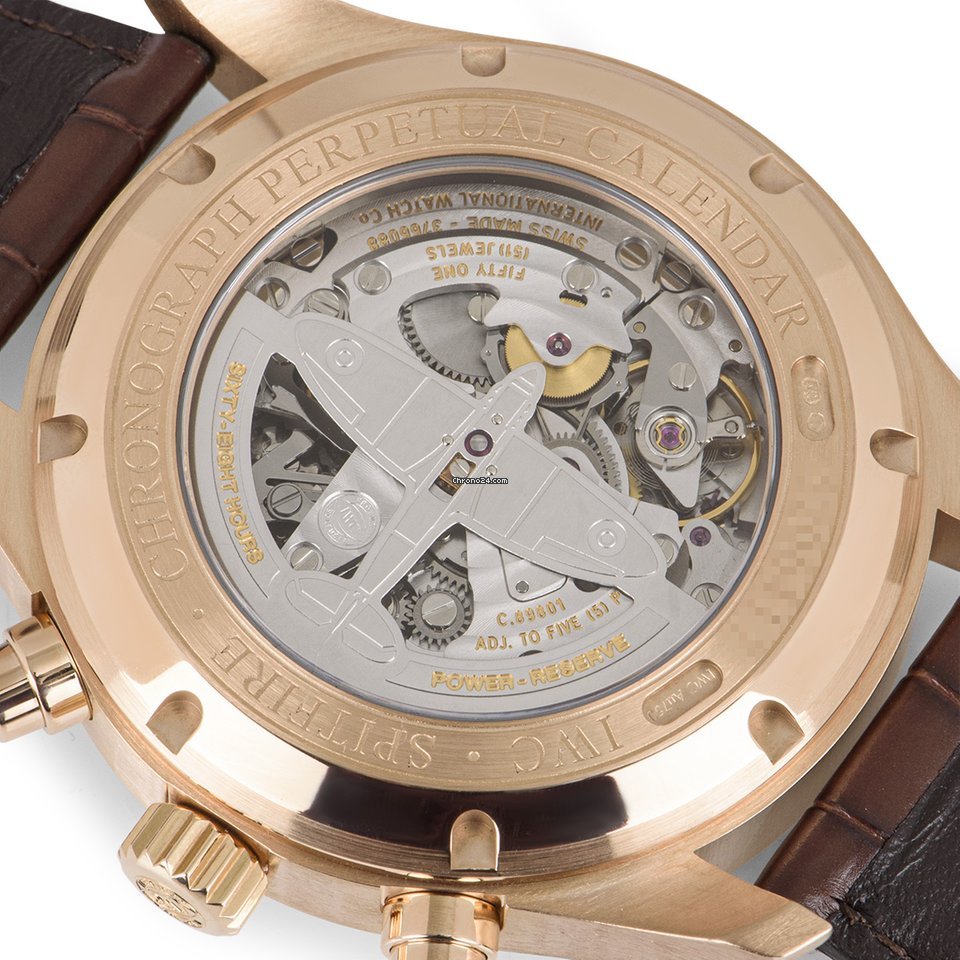 IWC Pilot Spitfire Perpetual Calendar Digital Date-Month Mens watch Unisex Automatic Rose gold IW379105 6