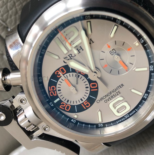 Graham Chronofighter Oversize Mens watch Unisex Automatic Steel 20VAS 6
