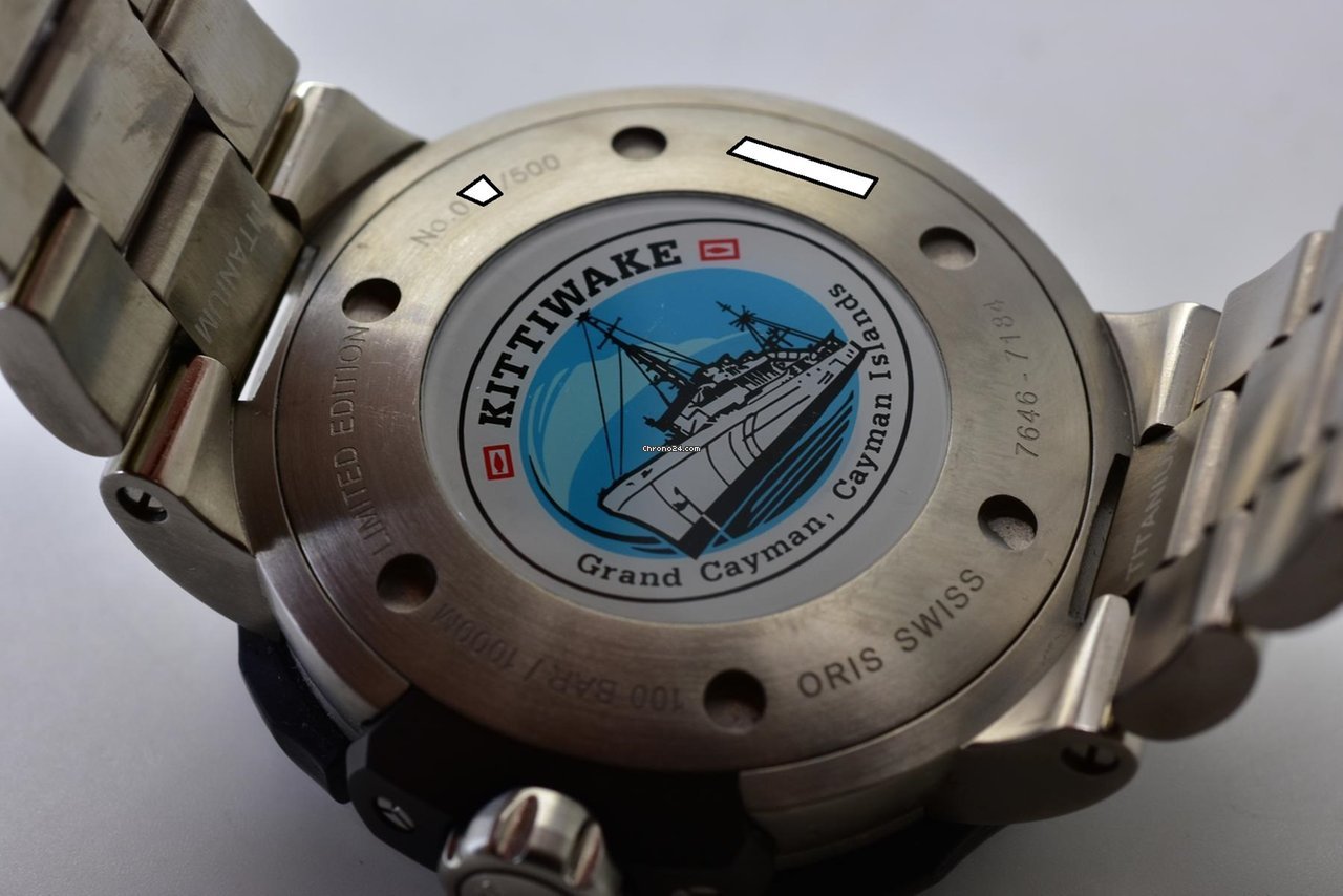 Oris ProDiver Date Mens watch Unisex Automatic Titanium 01 733 7646 7184-Set 6