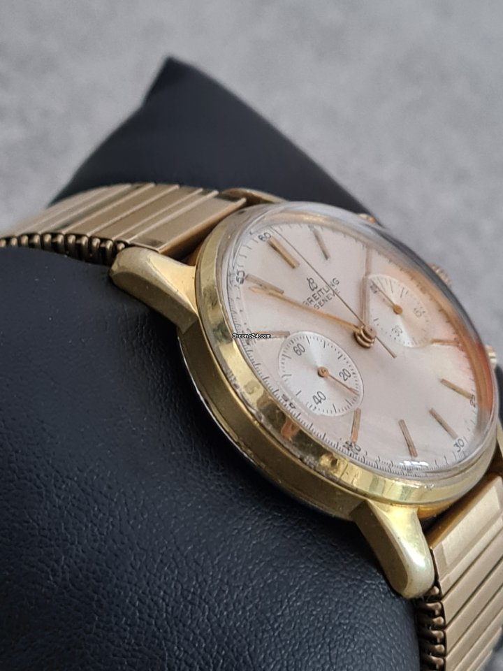 Breitling Mens watch Unisex Manual winding Gold Steel 1191 6