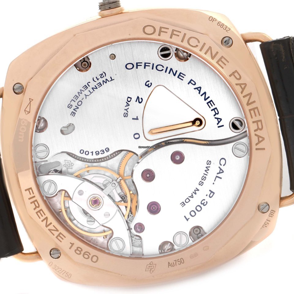 Panerai Mens watch Unisex Manual winding Rose gold PAM00421 6