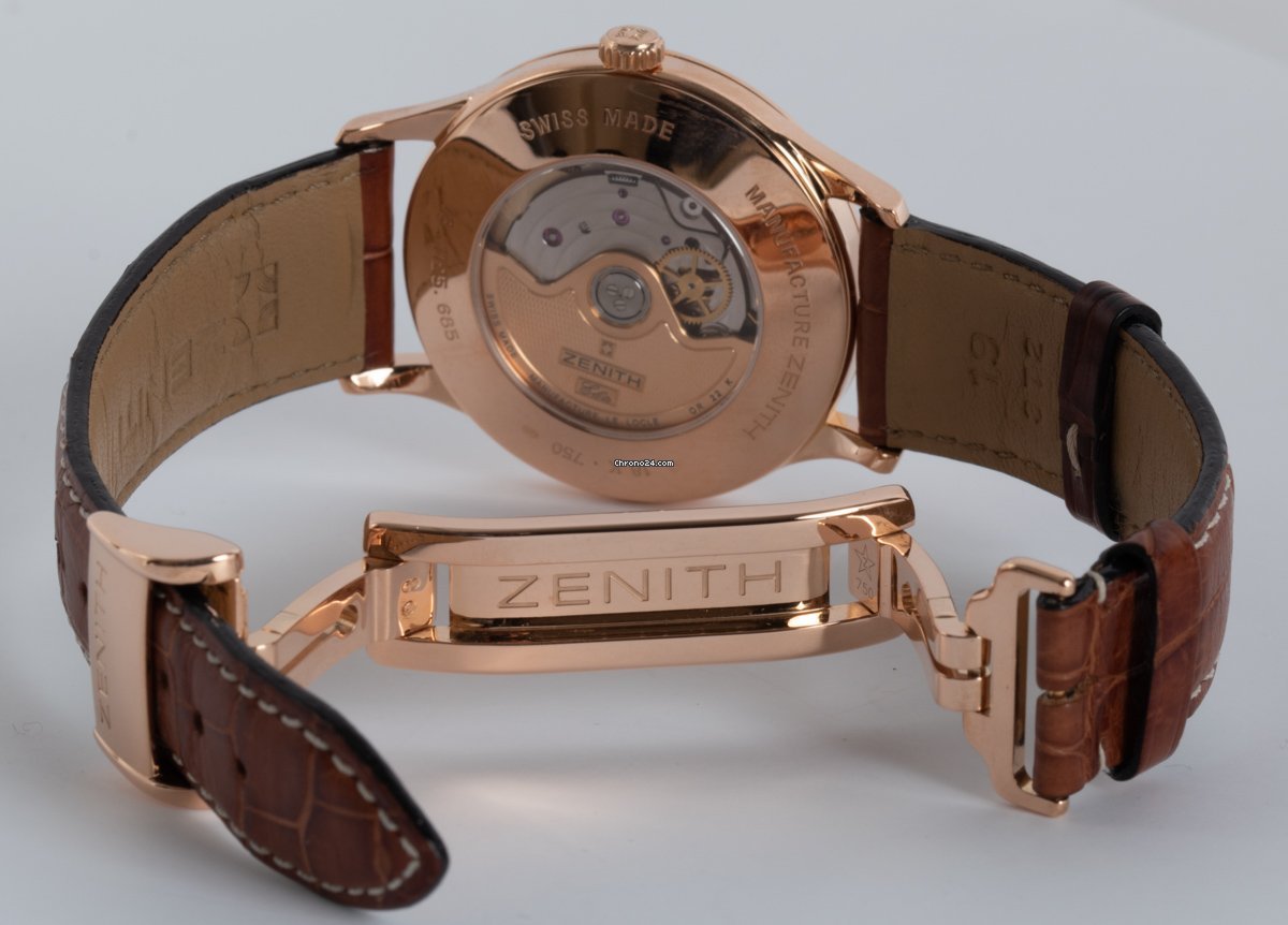 Zenith Elite Power Reserve Mens watch Unisex Automatic Rose gold 18.1125.685 6