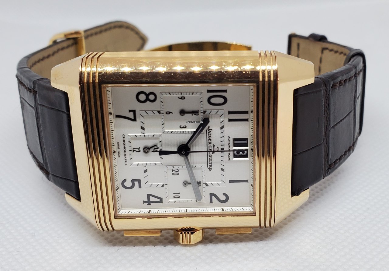 Jaeger-LeCoultre Reverso Squadra Chronograph GMT Mens watch Unisex Automatic Yellow gold 230.2.45 6