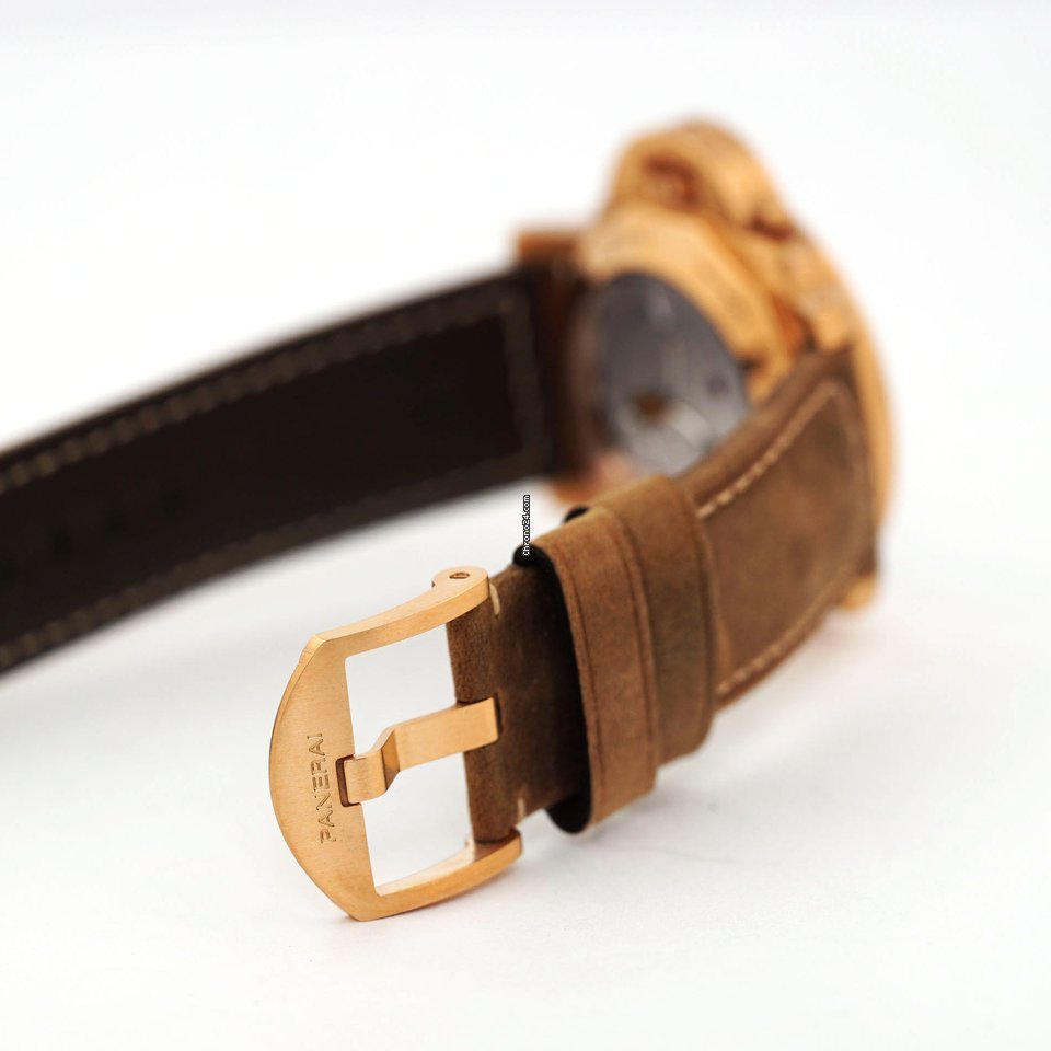 Panerai Luminor 1950 8 Days GMT Mens watch Unisex Manual winding Rose gold PAM 00289 6
