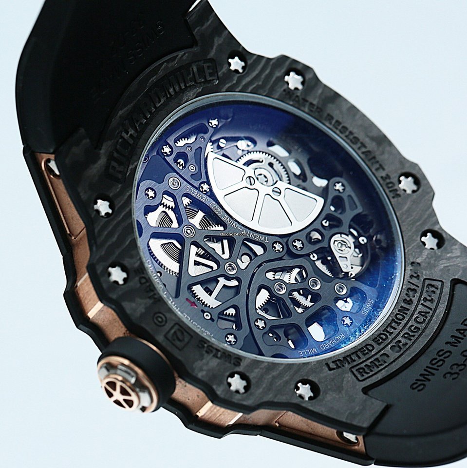 Richard Mille Mens watch Unisex Automatic Rose gold 33-02 6