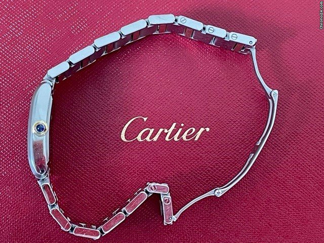 Cartier Tank Francaise Mens watch Unisex Quartz Gold Steel W51012Q4 6