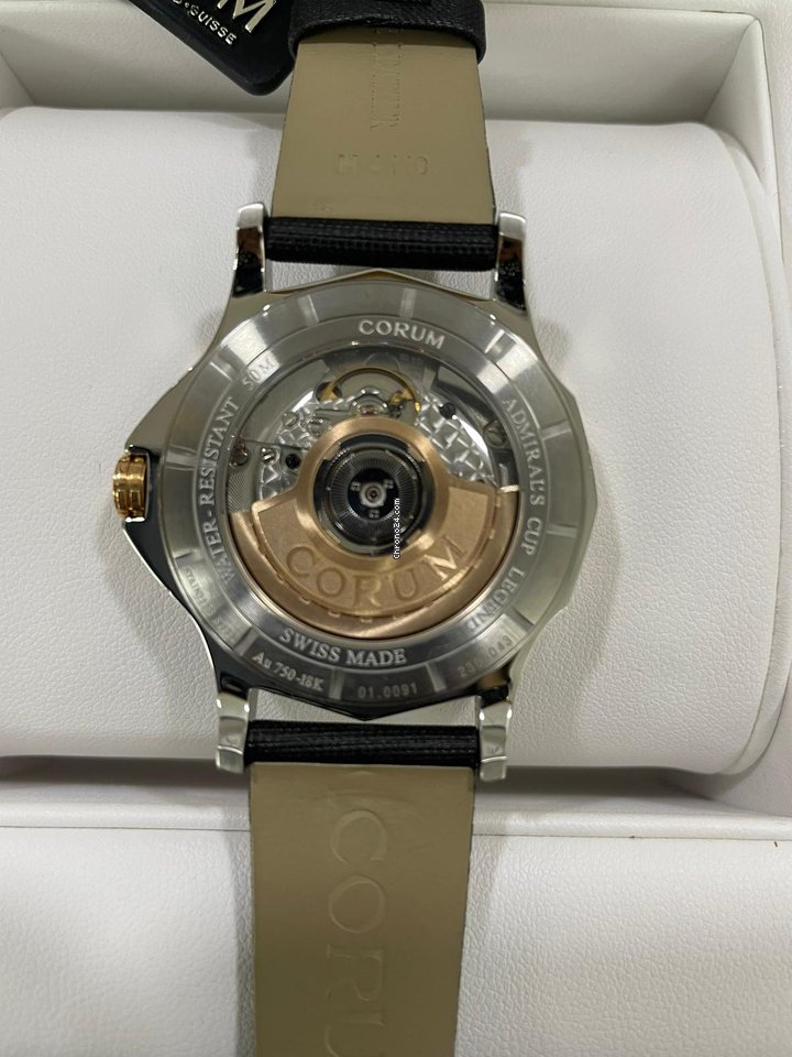 Corum Admirals Cup Legend 38 Mens watch Unisex Automatic Gold Steel 082.101.29 0F41 PN10 6