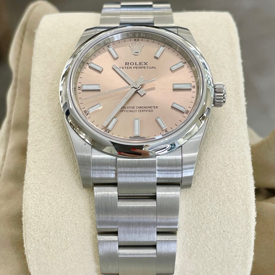 Rolex Oyster Perpetual 34 Mens watch Unisex Steel 124200-0004 6
