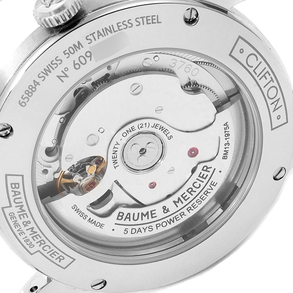 Baume & Mercier Clifton Mens watch Unisex Automatic Steel M0A10467 6