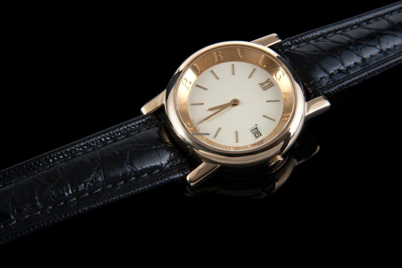 Bulgari Mens watch Unisex Quartz Yellow gold AT33GL 6