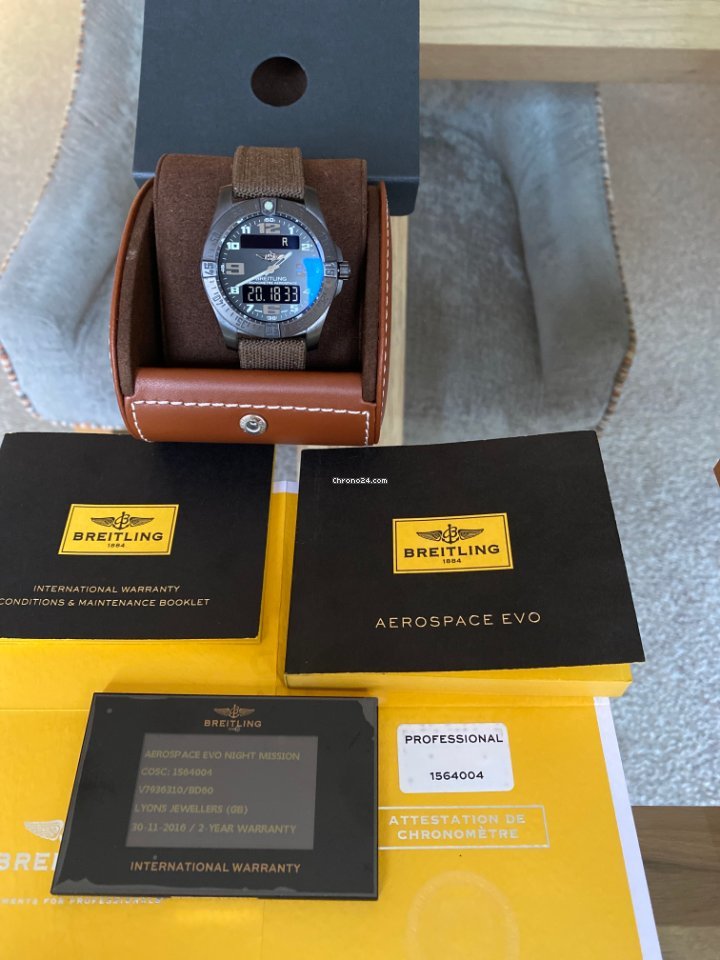 Breitling Aerospace EVO Mens watch Unisex Quartz Titanium V7936310 BD60 6