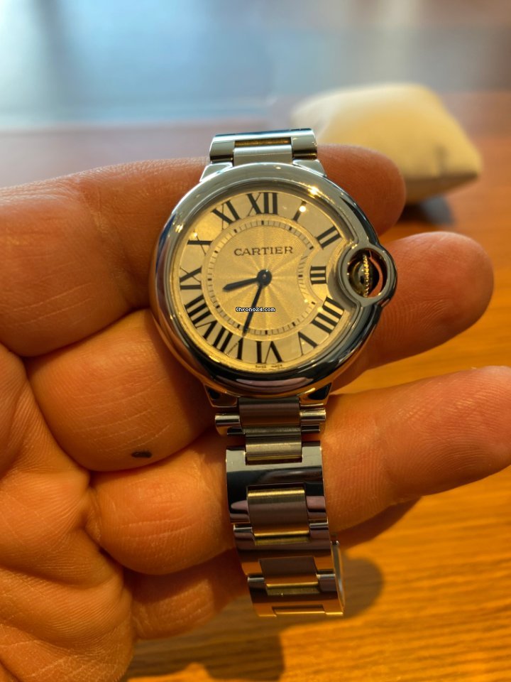 Cartier Ballon Bleu 33mm Womens watch Quartz Steel W6920084 6
