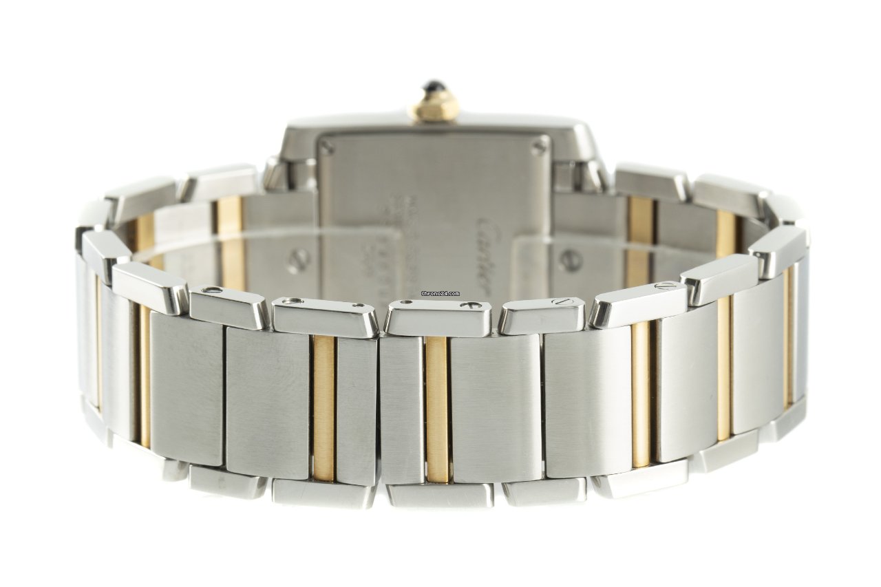 Cartier Tank Francaise Womens watch Quartz Gold Steel 2465 6