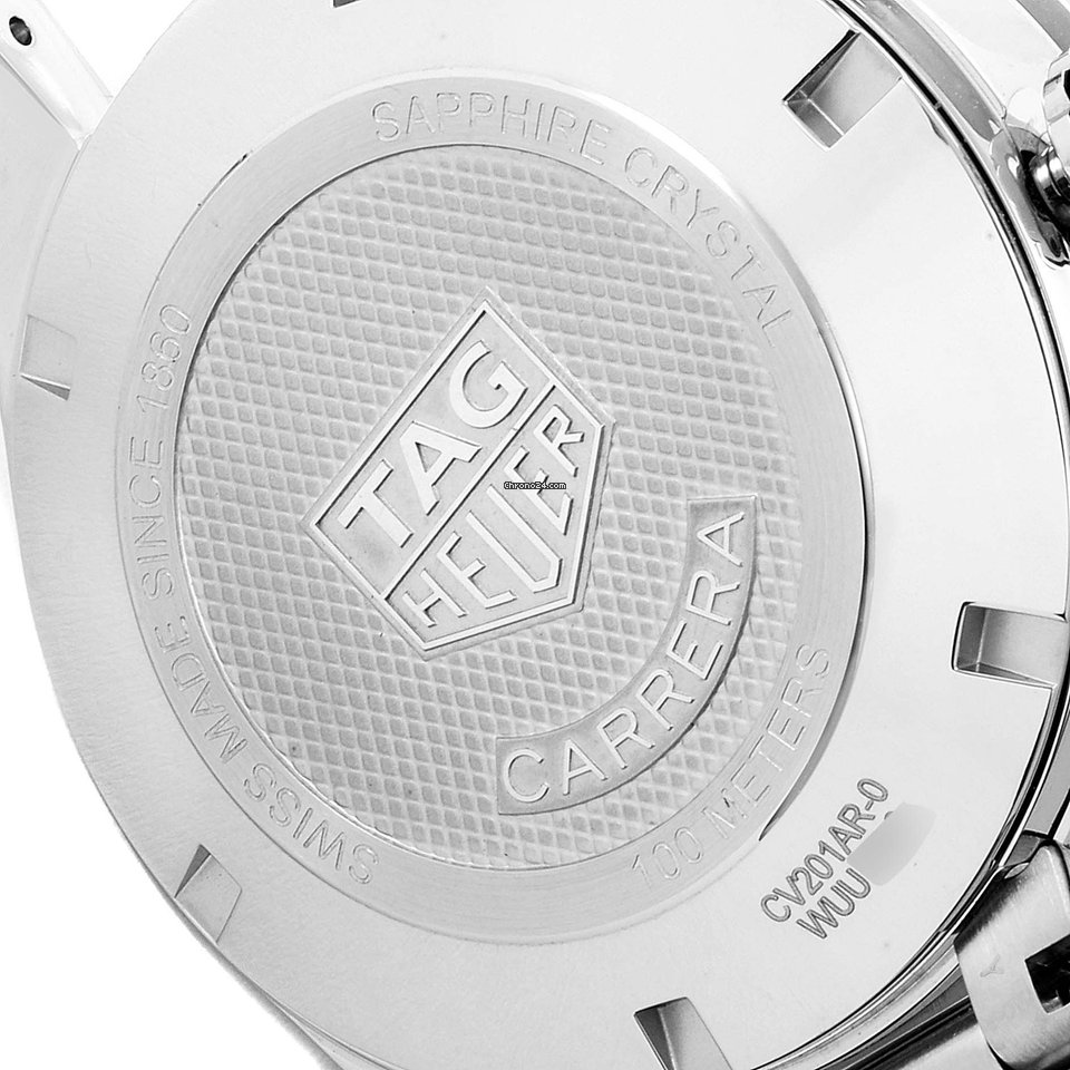 TAG Heuer Carrera Calibre 16 Mens watch Unisex Automatic Steel CV201AR.BA0715 6