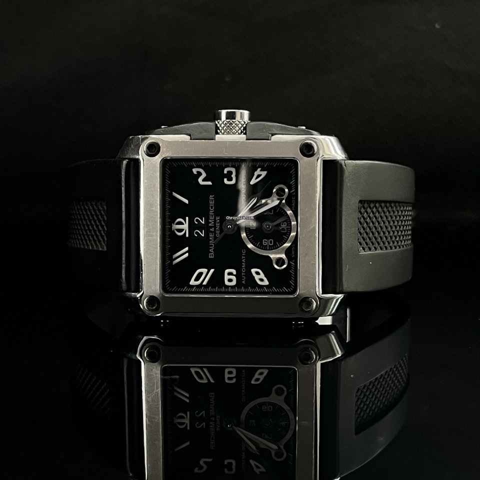 Baume & Mercier Hampton Mens watch Unisex Automatic Steel Baume & Mercier Hampton square XL Dual Timer 6