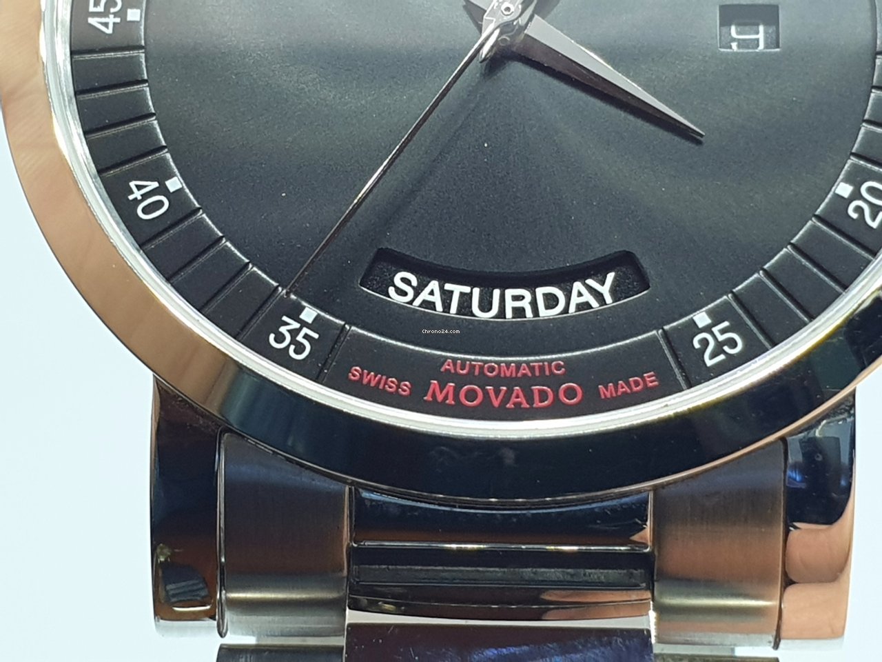 Movado Red Label Mens watch Unisex Automatic Steel 0606845 6