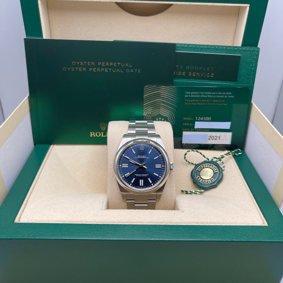 Rolex Oyster Perpetual 41 Mens watch Unisex Steel Automatic 124300-0003 6