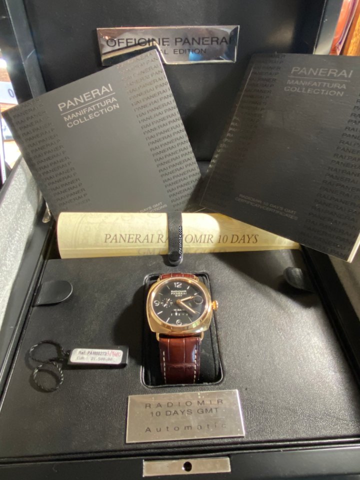 Panerai Special Editions Mens watch Unisex Automatic Rose gold PAM 00273 6