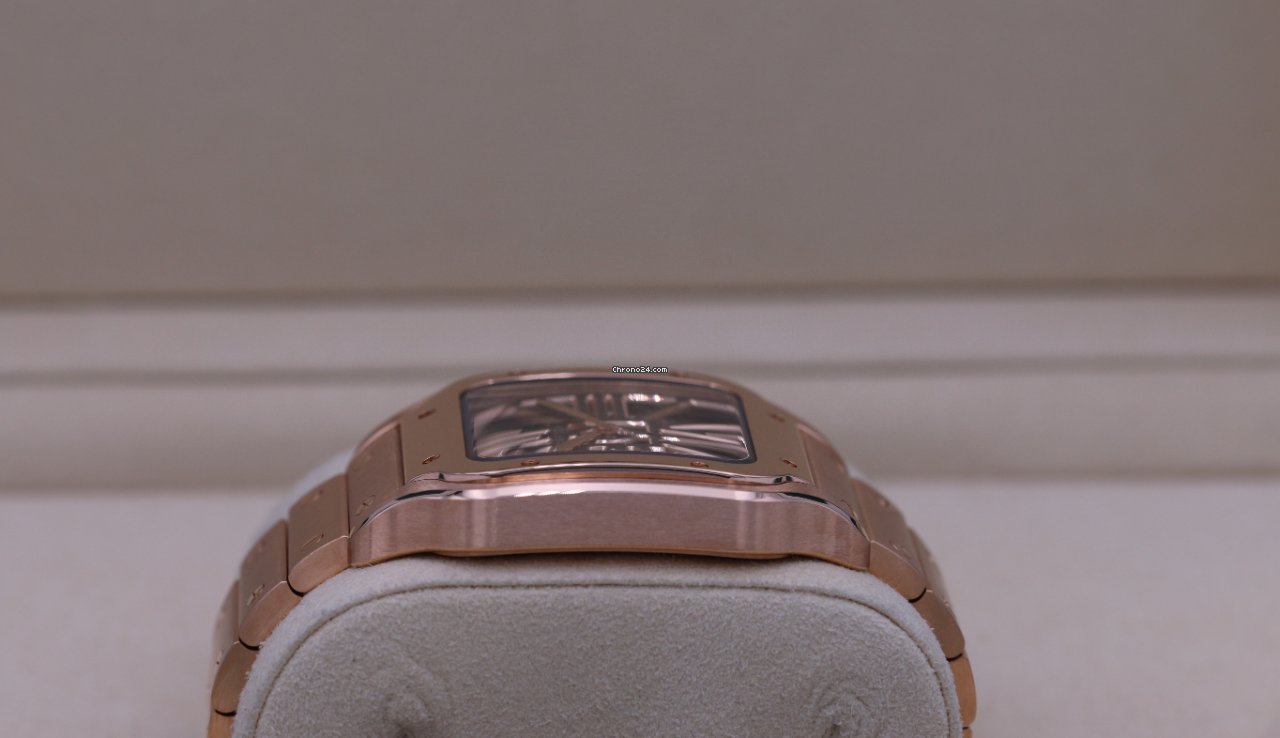 Cartier Santos Mens watch Unisex Manual winding Rose gold WHSA0016 6