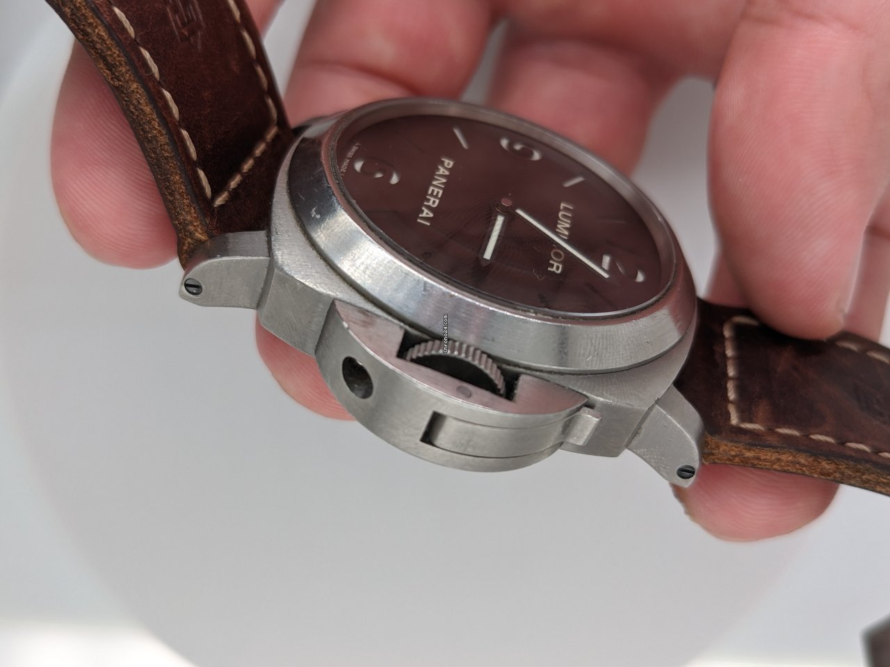 Panerai Luminor Marina Mens watch Unisex Manual winding Titanium PAM 00116 6