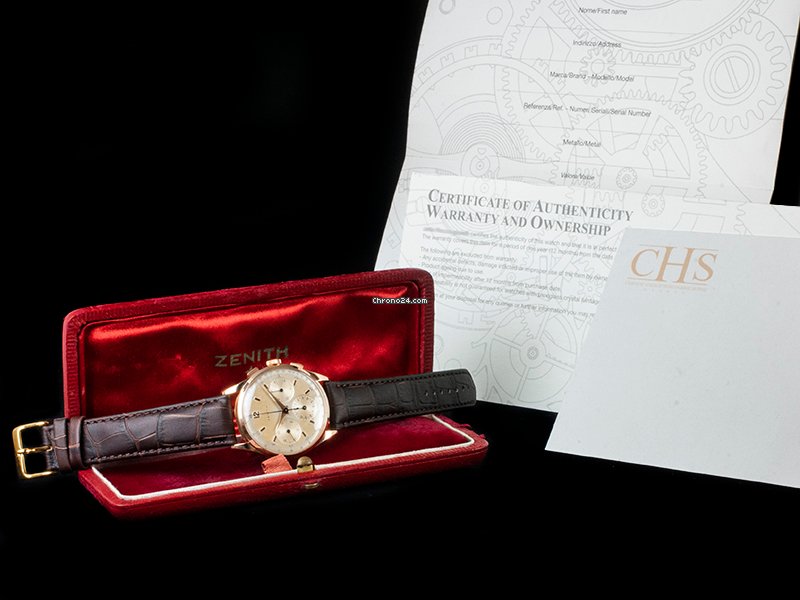 Zenith Mens watch Unisex Manual winding Rose gold 20528 6