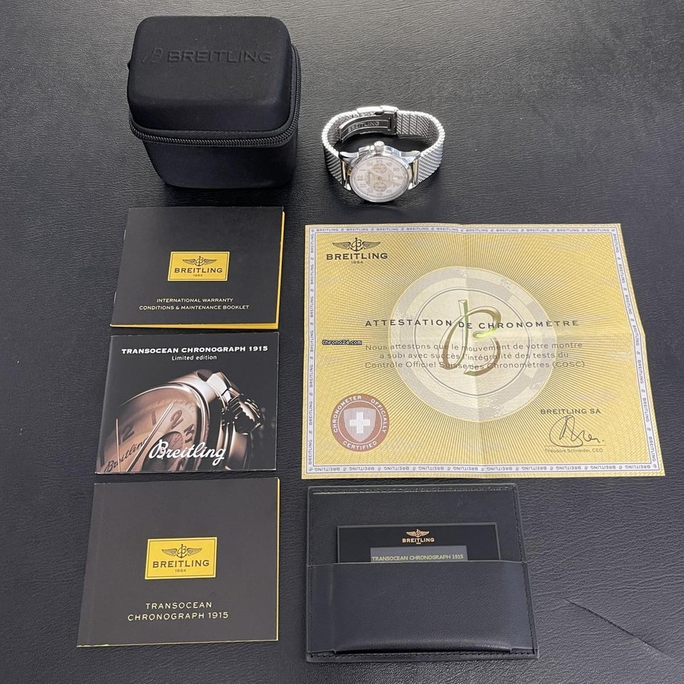 Breitling Transocean Chronograph 1915 Automatic Steel AB141112 6