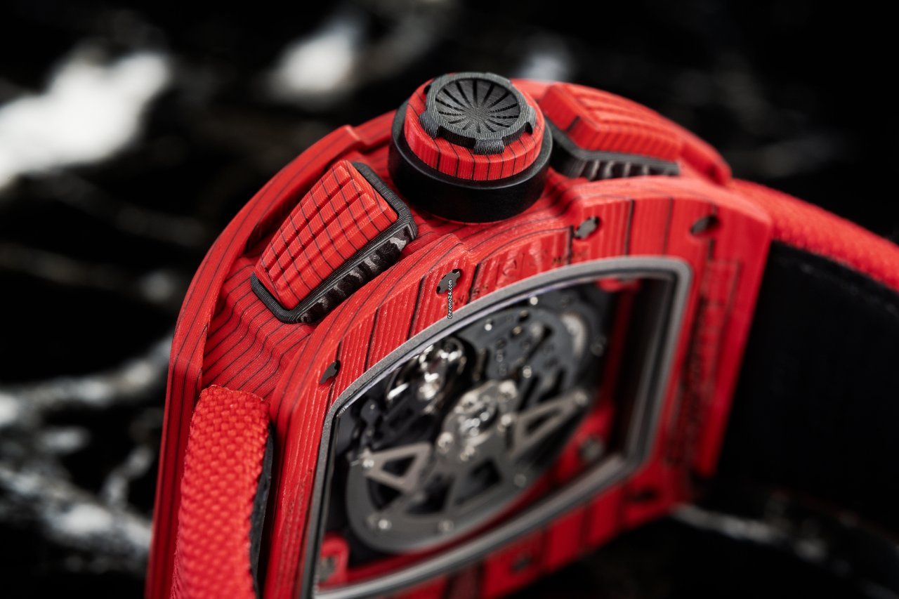 Richard Mille RM 011 Mens watch Unisex Automatic Carbon RM 011 Red TPT 6
