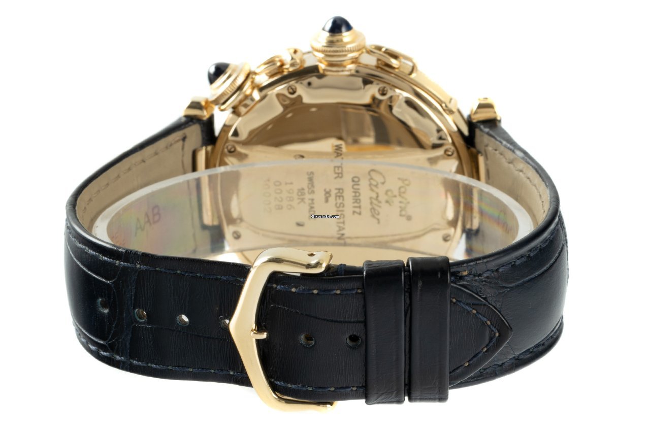Cartier Pasha Mens watch Unisex Quartz Yellow gold 30002 6