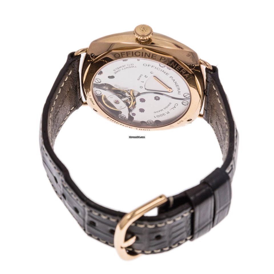 Panerai Radiomir 3 Days GMT Mens watch Unisex Manual winding Rose gold PAM 421 6