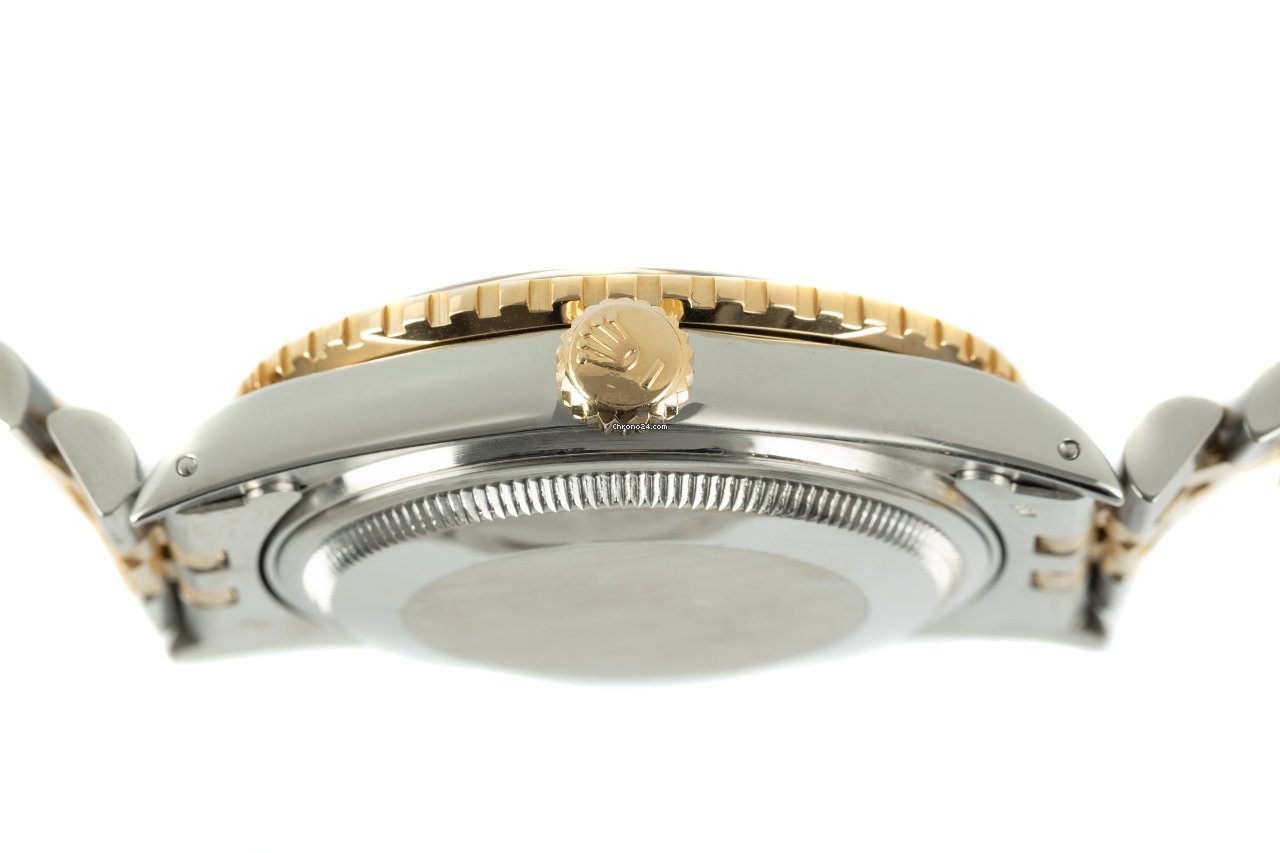 Rolex Datejust Turn-O-Graph Mens watch Unisex Gold Steel Automatic 16253 6