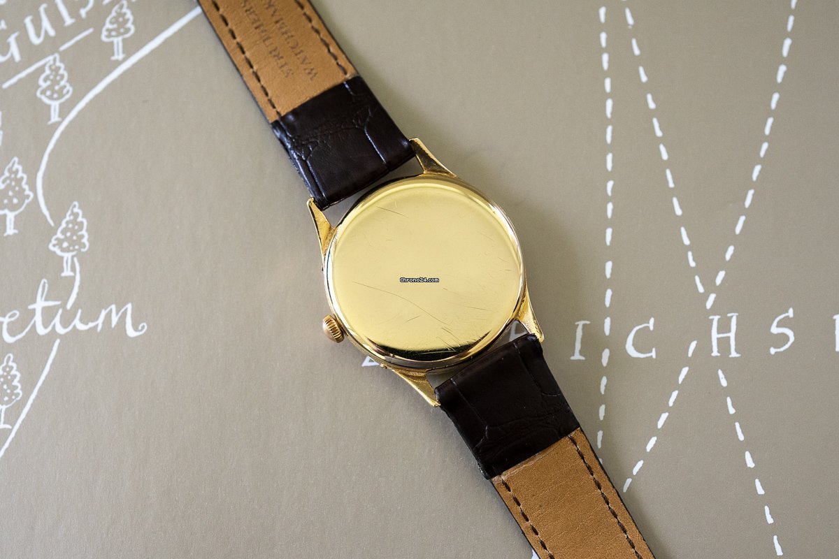 Movado Mens watch Unisex Manual winding Yellow gold Movado Calendograph 6